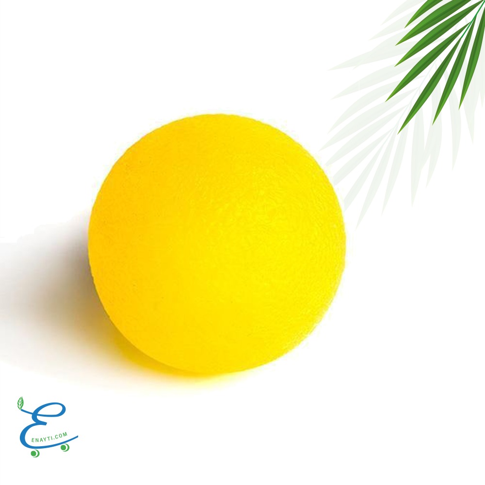 كرة تمارين اليد 50ملم قوة خفيفة جداُ باللون الأصفر